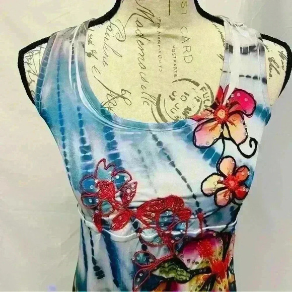 Spy Zone Floral Sleeveless Midi Dress - Picture 8 of 14